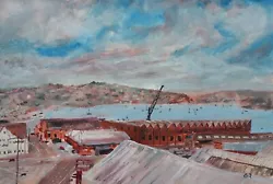Buy Falmouth Docks, Original Art On Acrylic Paper 420mm Wide X 297mm High, Painting • 30£