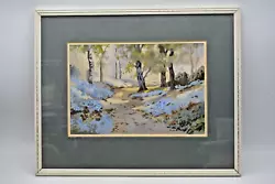 Buy Ebenezer J. W. Prior (1914-1988) 20th Cent. Watercolour Bluebell Woodland Scene • 79.99£