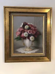 Buy Paul Seston Still Life Oil Painting Dahlias Flowers Vase French Art Deco France • 265£