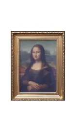 Buy Mona Lisa Vintage Luxury Antique Style Painting Picture Framed Canvas Wall Art  • 35£