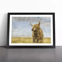 Buy Highland Bull Cow Vol.1 Wall Art Print Framed Canvas Picture Poster Decor • 24.95£