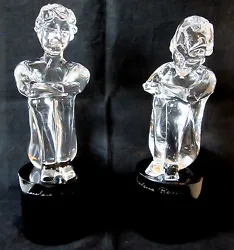 Buy Pr Loredano Rosin Murano Art Glass Sculpture Nude Boy & Girl Sitting Pedestal • 1,540.35£