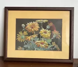 Buy Original Framed Watercolour Painting Marigolds Flowers Framed Signed R Fulton • 21.95£