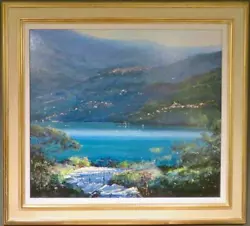 Buy JEREMY BARLOW R.O.I. (1945-2020) Large Impressionist ITALIAN Oil Painting Amalfi • 1,800£