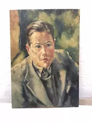 Buy Vintage Oil Painting Portrait / Man / Early 20th Century Male / 30’s 40’s Board • 109.16£