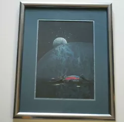 Buy Original Donald A Peters Vintage Sci Fi Painting Space Craft Alien Planet Astro  • 935.54£
