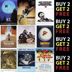 Buy Classic Movie Film Posters Poster Prints A4 - A3 Prints 300gsm Paper/Card • 2.99£