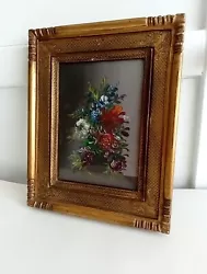 Buy Vintage Oil Painting, Floral Still Life - Ornate Gilt Frame • 18£