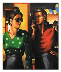 Buy Jack Vettriano-75x90cm Oil Painting Canvas Living Room Art Mural Decor G100913 • 208£