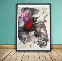 Buy Abstract Acrylic Artwork 18 X14  'The Betta Crow' An Original By London Creative • 45£