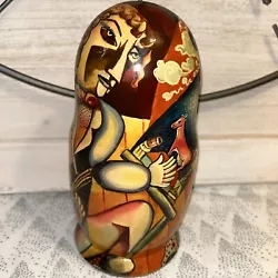 Buy Vintage Russian Made Marc Chagall Famous Paintings Nesting Doll - 5 Pce • 1,417.48£
