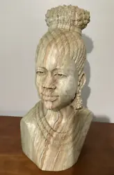 Buy MASTERPIECE African Bust By  T. M. Gidi Sculpture  Butter Jade Stone • 1,756.32£