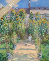 Buy Claude Monet The Artist's Garden Painting Giclee Print 8x10 On Fine Art Paper • 14.17£