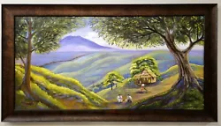 Buy Large Original Oil On Canvas Painting Southeast Asian Nature Landscape Signed • 11,818.38£