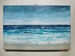 Buy Beach Coastal Seascape Acrylics On 12x8  Box Canvas • 20£