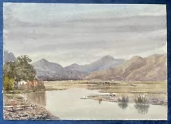 Buy Antique Watercolour Painting - Mountain Scene, George Chance, C.1880 • 7£