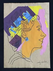 Buy Andy Warhol (Handmade) Drawing - Painting Inks On Old Paper Signed & Stamped • 103.68£