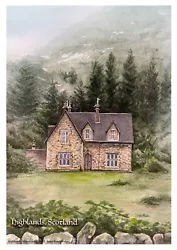 Buy Highlands. Watercolour Painting. Art. Copy. Printed. Poster.  21 Cm X 29 Cm, A4 • 0.99£