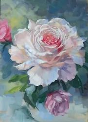 Buy ORIGINAL Painting Rose Flowers Art Realism Impressionism 8/6 Inch • 49.29£