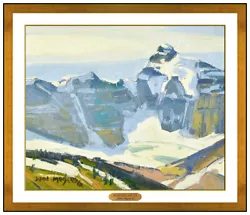 Buy John Moyers Original Oil Painting On Board Mountain Landscape Signed Art Western • 3,067.29£