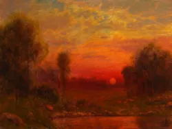 Buy Oil Painting Original Landscape Western Art California Clouds Signed MAX COLE 5 • 1,653.74£