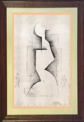 Buy Beautiful Cubist Cubism Drawing Modernism Composition Signed Russian 1921 • 27.56£