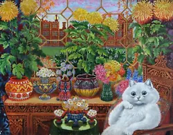 Buy Louis Wain - Trippy Kitty - Psychedelic Cat Art Painting Print • 6.79£