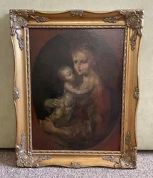 Buy Madonna And Child 18th-century Oil Painting Framed 16in X 12in • 1,449.99£