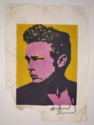 Buy Andy Warhol Painting Drawing Vintage Sketch Paper Signed Stamped • 83.63£