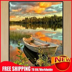 Buy Painting By Numbers Kit DIY Boat Grove Hand Painted Canvas Oil Art Picture Craft • 7.55£