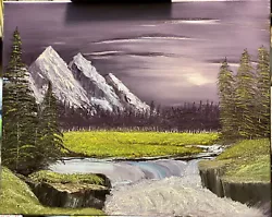 Buy Oil Painting On Canvas 16x20 “Winter Wilderness In Alaska” Bob Ross Style • 124.32£