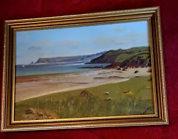 Buy  ( Rare Find) Antique Vintage Oil On Board Painting Of A Costal Scene Signed.  • 45£