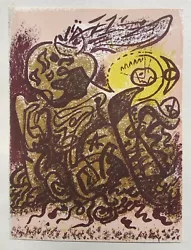 Buy Andre Masson (1896-1987) CALIBAN Lithograph Ferdinand Roten Gallery • 66.41£