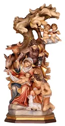 Buy Nativity Wood Carving, Handmade - Mod. 913 - Made IN Italy • 5,076.29£