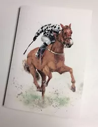 Buy Greeting  Card Horse Racing Printed From An Original Painting By Vivian Sophie • 3.80£