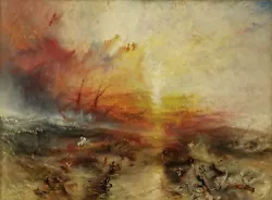 Buy The Slave Ship Painting By Joseph Mallord William Turner Reproduction • 33.07£