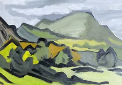 Buy Welsh Art Oil Painting - ‘Moel Siabod, Snowdonia’ - After Kyffin Williams • 40£