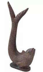 Buy Austin Productions Large Fish Bronze Sculpture 1984 Vintage • 82.65£