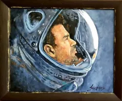 Buy Original Oil Canvas Space Suit Astronaut Man Mario Mendoza Painting 'i See You' • 1,250£