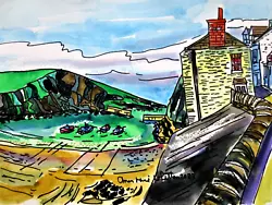 Buy Original Watercolour Painting Port Isaac (Doc Martin Location) Cornwall No 7 • 25£
