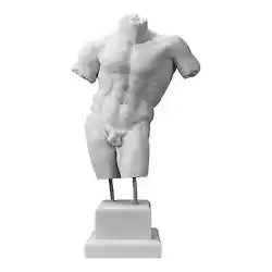 Buy Male Body Torso Naked Man Erotic Nude Art Sexy Greek Statue Sculpture Copy White • 258£