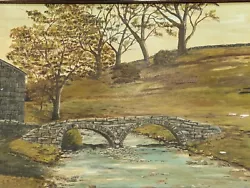 Buy Vintage Original Oil Painting Signed By L Booth Pack Horse Bridge Wycoller • 69.99£