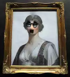 Buy Banksy Painting Women False Nose A4 10x8 Photo Print Poster • 8.99£