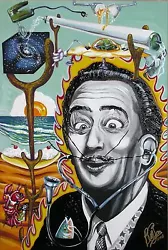 Buy Surrealist Painting Of Salvador Dali With 3D Mustache By Bill Foss • 1,019.81£