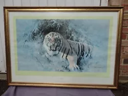 Buy David Shepherd 'Tiger Fire' Signed Limited Edition Framed Painting • 120£