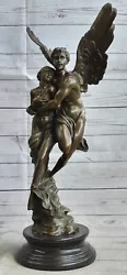 Buy Bronze Sculpture Erotic Art Deco Cupid And Psyche By Moreau Hand Made Figure • 552.35£