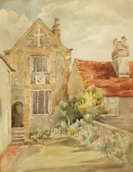 Buy H. Fuller Mcclelland Signed Antique Watercolour Painting; Keere St, Lewes 1921 • 25£