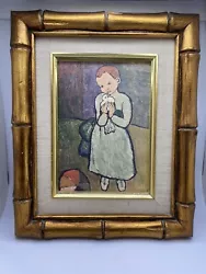 Buy Pablo Picasso   Child With A Dove   Vintage Print Professionally Framed • 34.81£