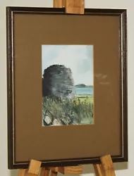 Buy PETER DAVIS (20th) Watercolour Painting Tower Remains, Orkney Islands, Scotland • 79£