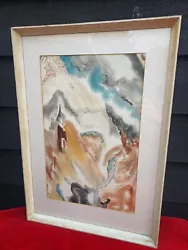 Buy British 20th Century Abstract Watercolour Painting, Framed Exhibited In RI Salon • 35£